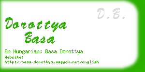 dorottya basa business card